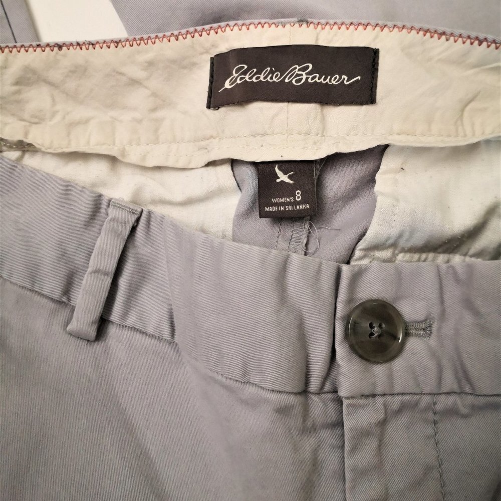 Eddie Bauer Cotton Pants Light Grey Size 8 - Picture 3 of 3